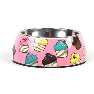 Stainless steel dog bowl - Ice cream / L - Dog Bowl