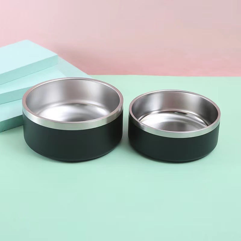 Stainless Steel Dog Bowl Round Shape - Dog Bowl
