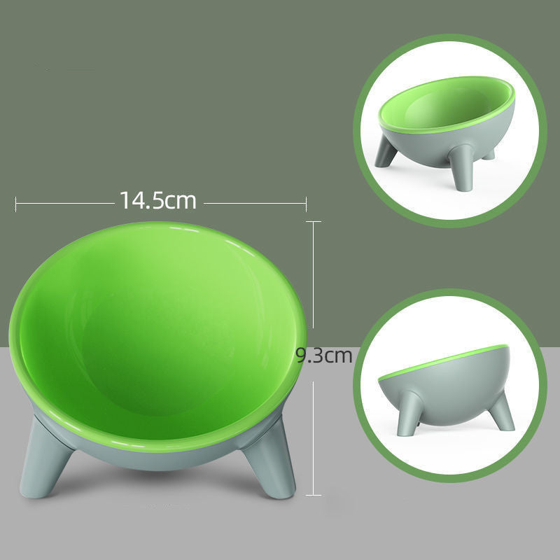 Tilted Cat Bowl * - Moff green - Pet bowl