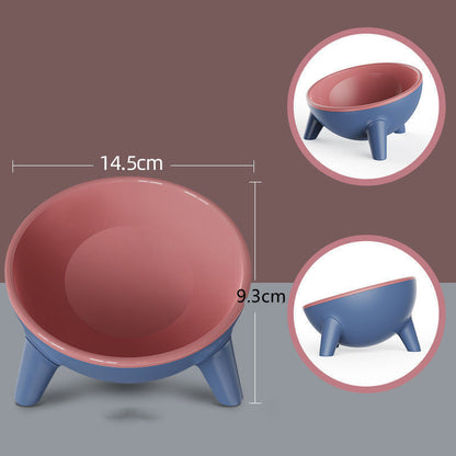 Tilted Cat Bowl * - Rose red - Pet bowl