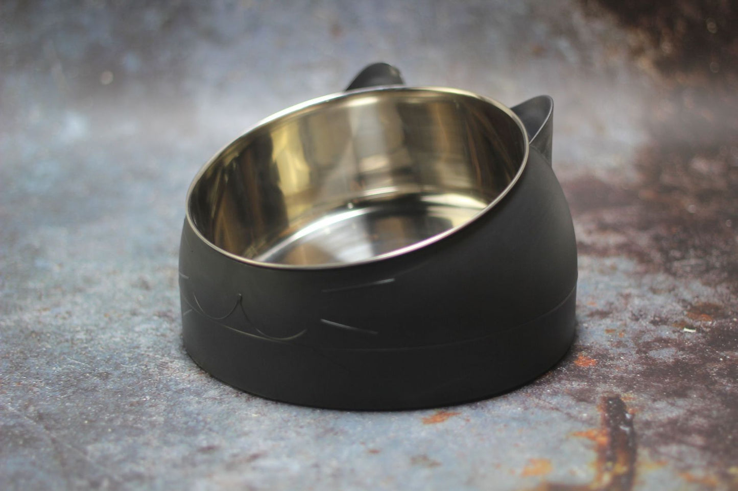 Tilting Cat Bowl - Black / L - Pet bowl