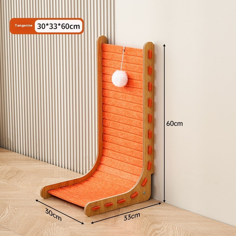 Vertical Wall Scratch Board for Cats - Cat Scratch Board / Honey Orange - Cat Scratcher