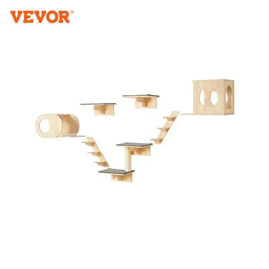 VEVOR Cat Wall Mounted Shelves and Perches with Jumping Boards